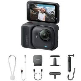Insta360 Cámara Digital Deportiva Insta360 GO Ultra Pack Creador - 4K - Ángulo de visión 360º - Negra - INACGUC1
